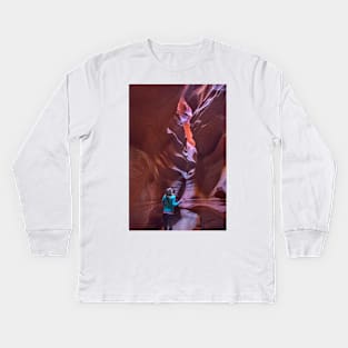 Antelope Canyon Kids Long Sleeve T-Shirt